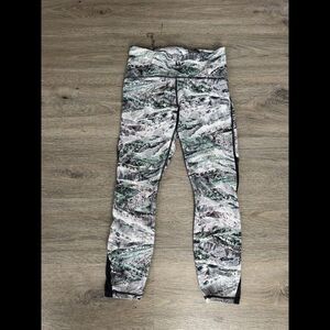 Lululemon Leggings Womens 8 Multicolor Train Times Spring Scape Mesh Gym Running
